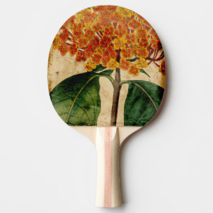 Vibrant Floral I Ping Pong Paddle