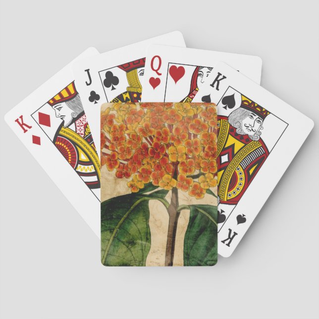 Vibrant Floral I Playing Cards (Back)