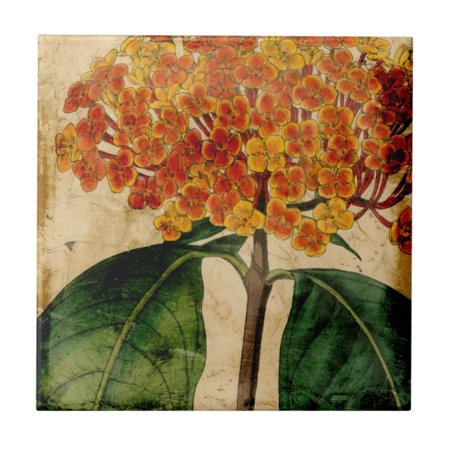 Vibrant Floral I Tile (Front)