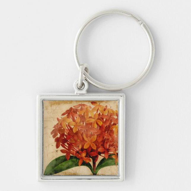 Vibrant Floral III Key Ring (Front)