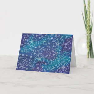 Vibrant Floral Note Card