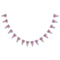 Vibrant floral pattern featuring purple and blue f