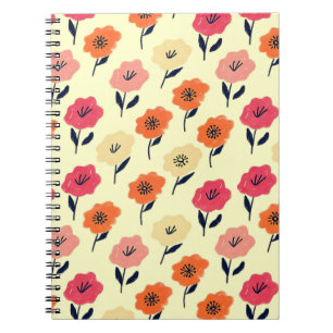 Vibrant Floral Pattern Notebook