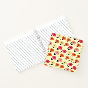 Vibrant Floral Pattern Notebook