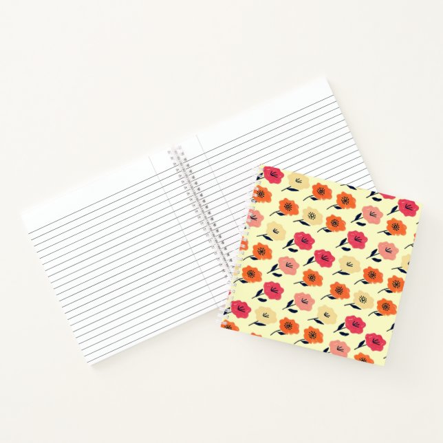 Vibrant Floral Pattern Notebook (Inside)