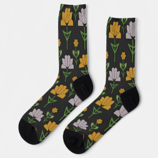 Vibrant Floral Pattern Socks