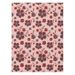 Vibrant Floral Pattern with Colourful Flowers Tablecloth