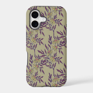 Vibrant Floral Pattern with Yellow Daisies
