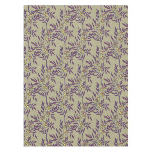 Vibrant Floral Pattern with Yellow Daisies Tablecloth