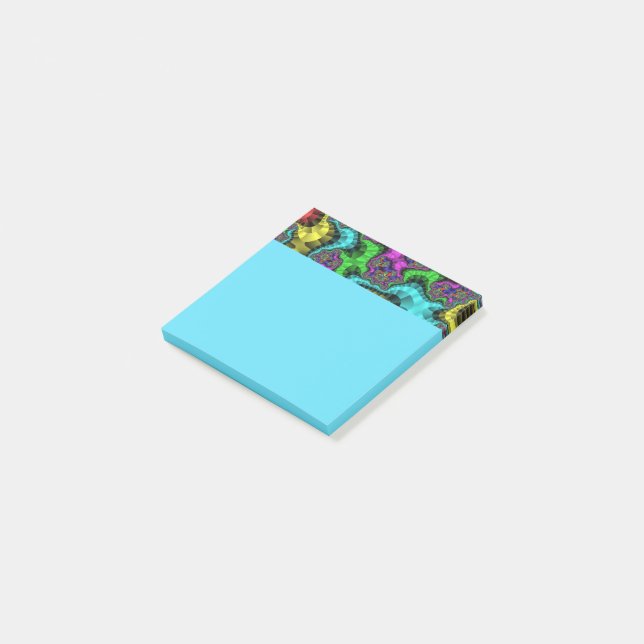 Vibrant Floral Sprinkles Post-it Notes (Angled)
