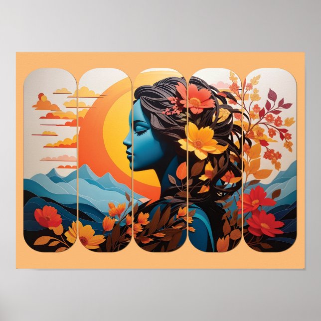 Vibrant Floral Toast Wall Art & Deco with Elegant  (Front)