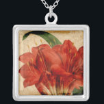 Vibrant Floral VIII Silver Plated Necklace<br><div class="desc">Floral</div>