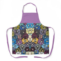 Vibrant Flower Bouquet Apron