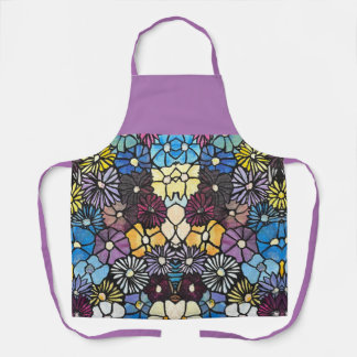 Vibrant Flower Bouquet Apron