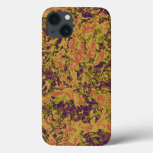 Vibrant flower camouflage pattern iPhone 13 case