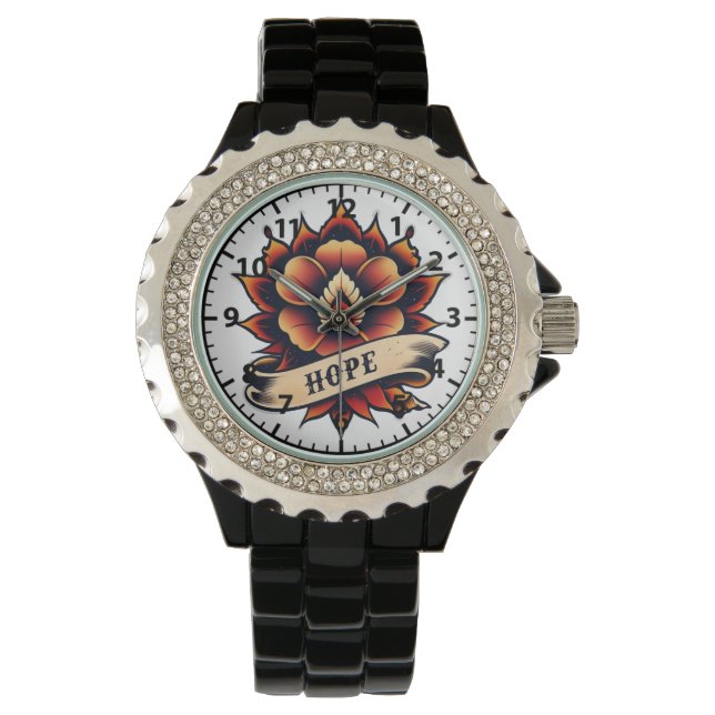 Vibrant flower watch (Front)