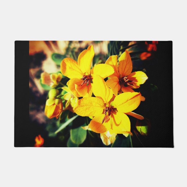 Vibrant Flowers Doormat (Front)