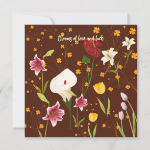 Vibrant Flowers Invitation