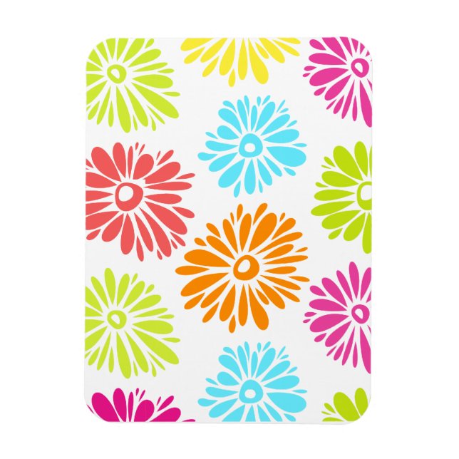 Vibrant Flowers Magnet (Vertical)