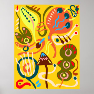 Vibrant flowers poster