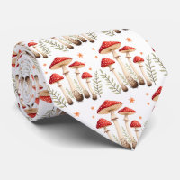 Vibrant Fly Agaric Mushrooms & Botanical Elements