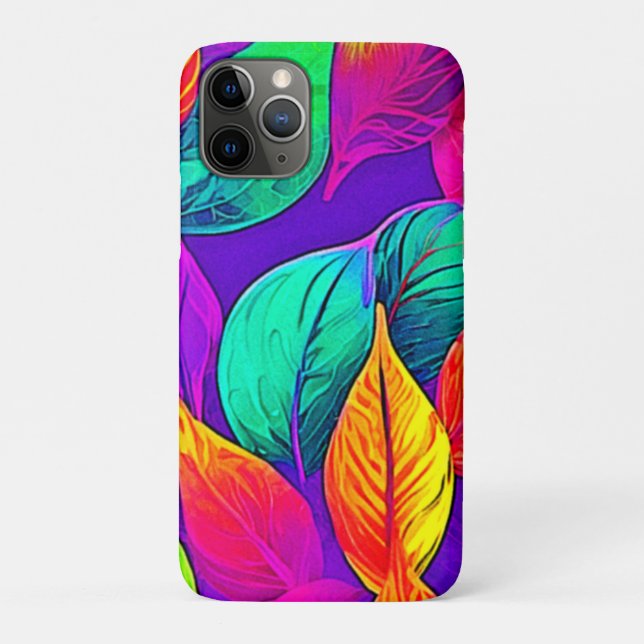 Vibrant Foliage: Cartoon Neon  Case-Mate iPhone Case (Back)
