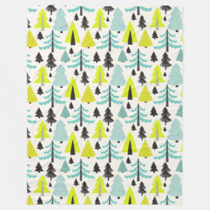 Vibrant Forest⎢Fleece Blanket