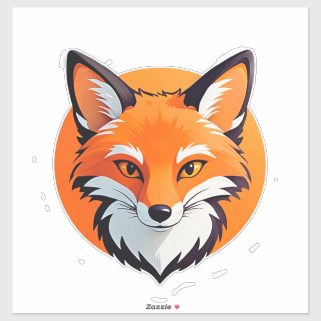 Vibrant Fox Head (Sheet)
