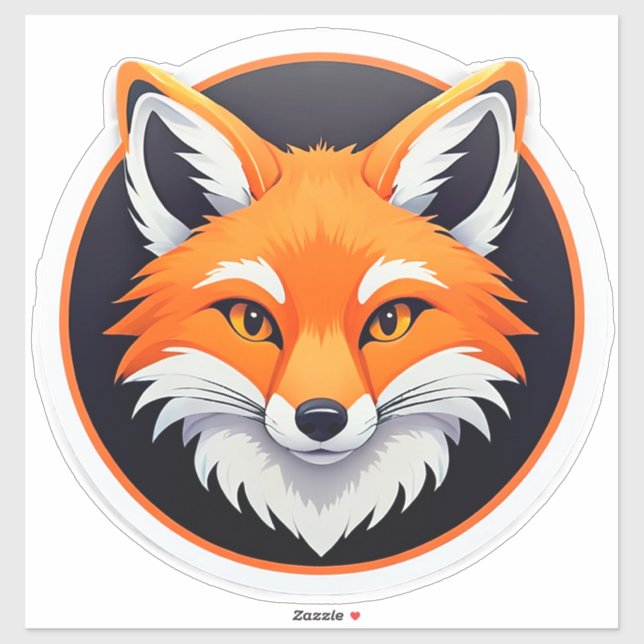Vibrant Fox Head (Sheet)