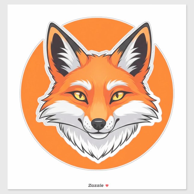 Vibrant Fox Head (Sheet)