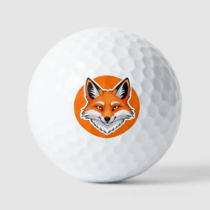 Vibrant Fox Head Golf Balls
