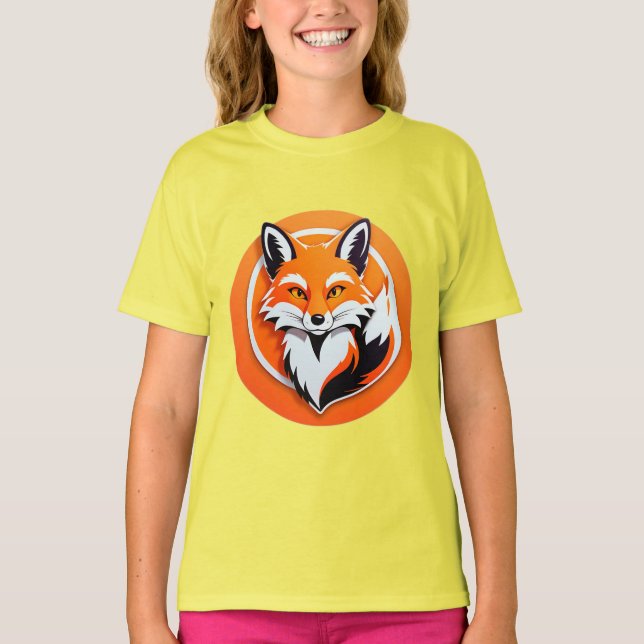 Vibrant Fox Head T-Shirt (Front)