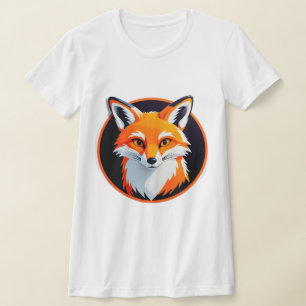 Vibrant Fox Head T-Shirt
