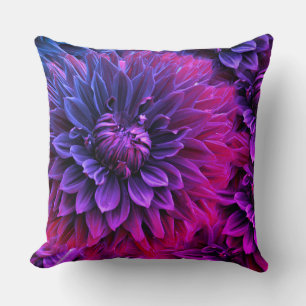 Vibrant Fractal Blossom Art Cushion