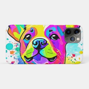 Vibrant Frenchie Bulldog Puppy Art Case-Mate iPhone Case