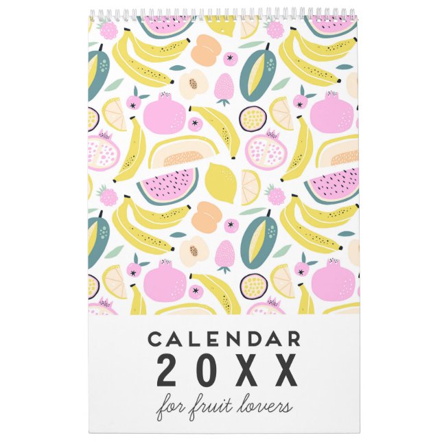 Vibrant Fruit Art 2025 Wall Calendar (Cover)