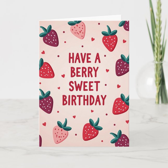 Vibrant Fruit Birthday Card (Front)