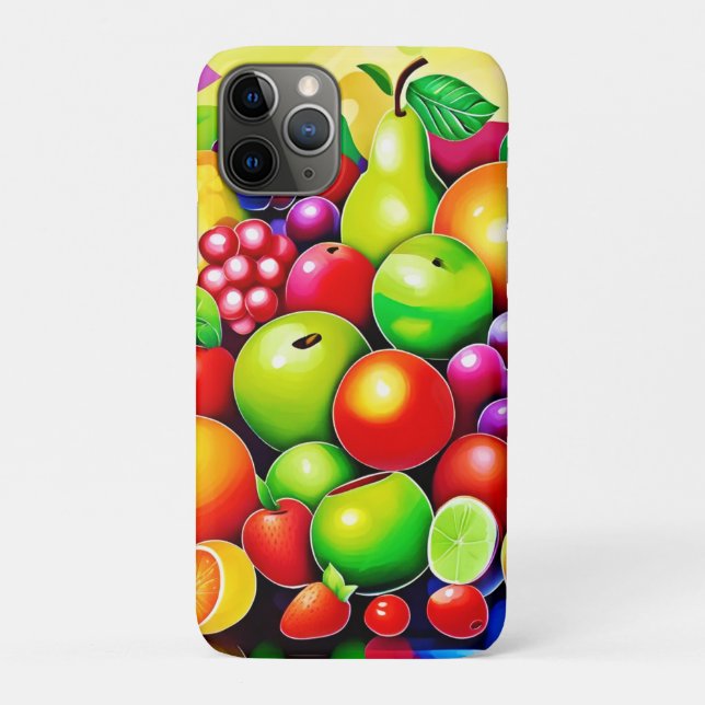 Vibrant Fruit Medley Art Case-Mate iPhone Case (Back)