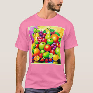 Vibrant Fruit Medley Art T-Shirt