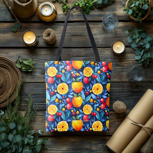 Vibrant Fruit Medley Wellness Tote Bag