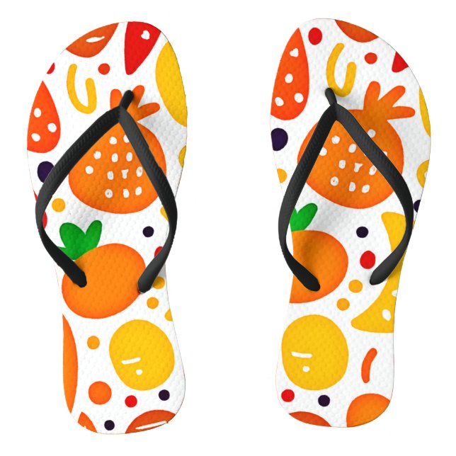 Vibrant Fruit Pattern Jandals (Footbed)