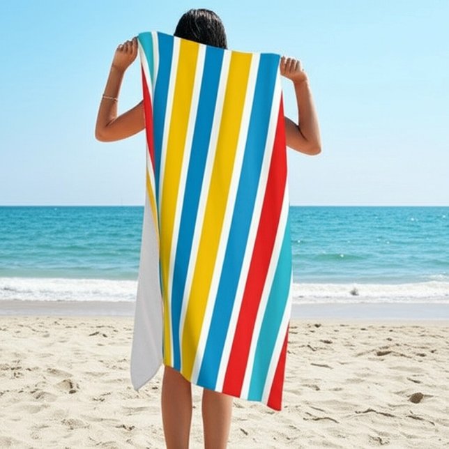 Vibrant & Fun Summer Essential Beach Towel (Creator Uploaded)