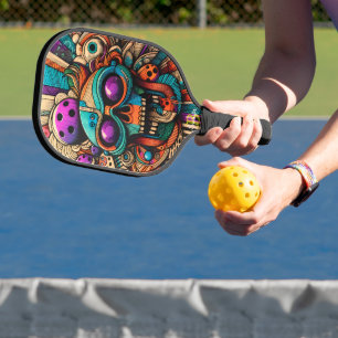 Vibrant Funny Pickleball Paddle