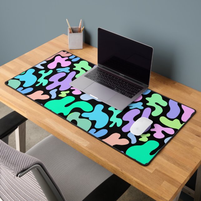Vibrant Fusion Abstract Desk Mat (Office 2)