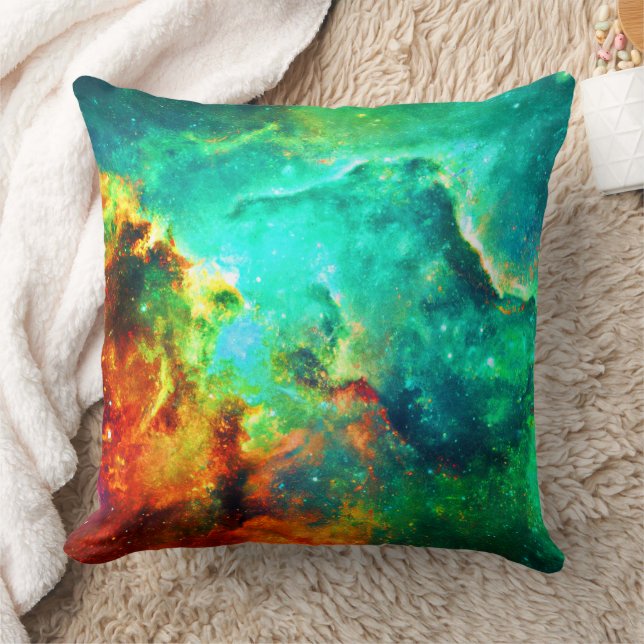 Vibrant Galaxy Canvas Art Cushion (Blanket)