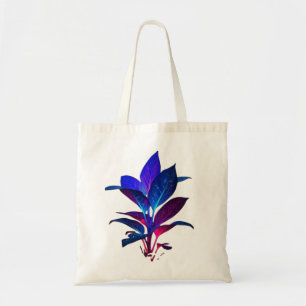 Vibrant Galaxy Leaf Tote Bag