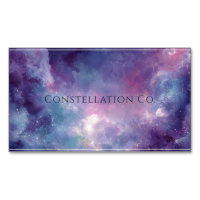 Vibrant Galaxy Pink Purple Nebula White Frame