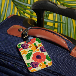 Vibrant Garden Luggage Tag
