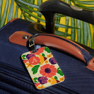 Vibrant Garden Luggage Tag