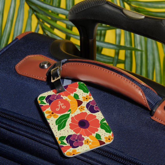 Vibrant Garden Luggage Tag (Front Insitu 1)